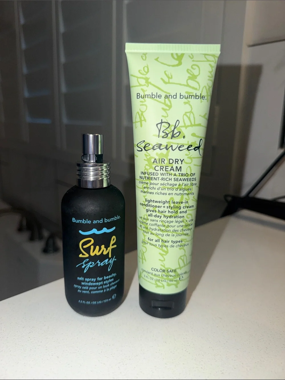 Bumble and bumble Seaweed Air Dry Cream (Green) & Surf Spray (Black) Set